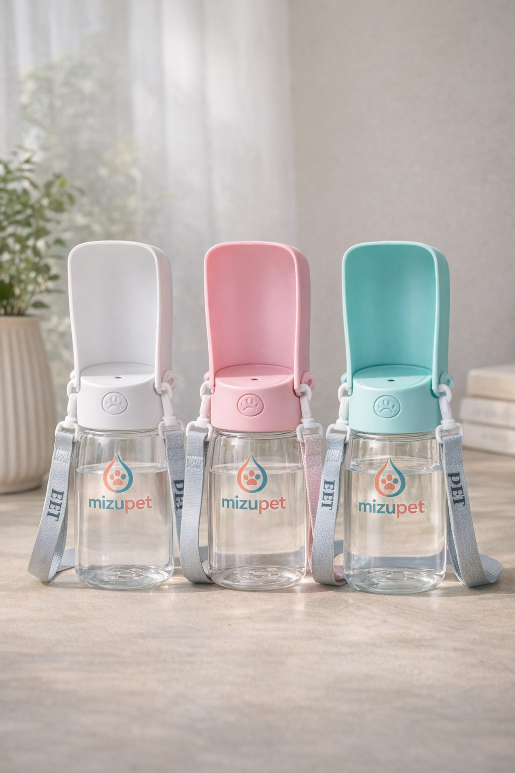 Botella de Agua Portátil para Perros y Gatos 550ml | Plegable, Antifugas y con Correa – Mizupet - imagen 3