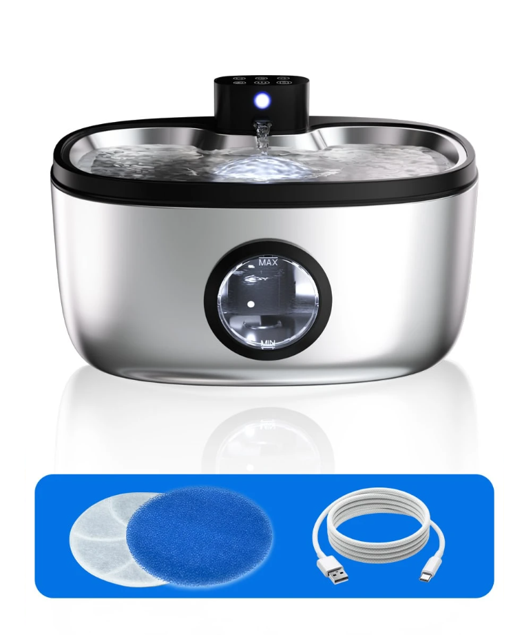 Fuente de Agua Automática para Perros y Gatos 5L | Sin cables, con sensor y agua siempre fresca - imagen 2
