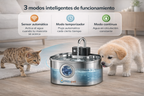 Fuente de agua inalámbrica para mascotas Mizupet 3.2L – Acero inoxidable, automática con sensor y batería recargable - imagen 4
