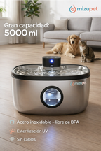 Fuente de Agua Automática para Perros y Gatos 5L | Sin cables, con sensor y agua siempre fresca - imagen 3