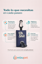 Dispensador de Bolsas para Perros Mizupet | Porta Bolsas Portátil con Mosquetón – Resistente, Compacto y Elegante - imagen 8