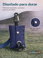 Dispensador de Bolsas para Perros Mizupet | Porta Bolsas Portátil con Mosquetón – Resistente, Compacto y Elegante - imagen 4